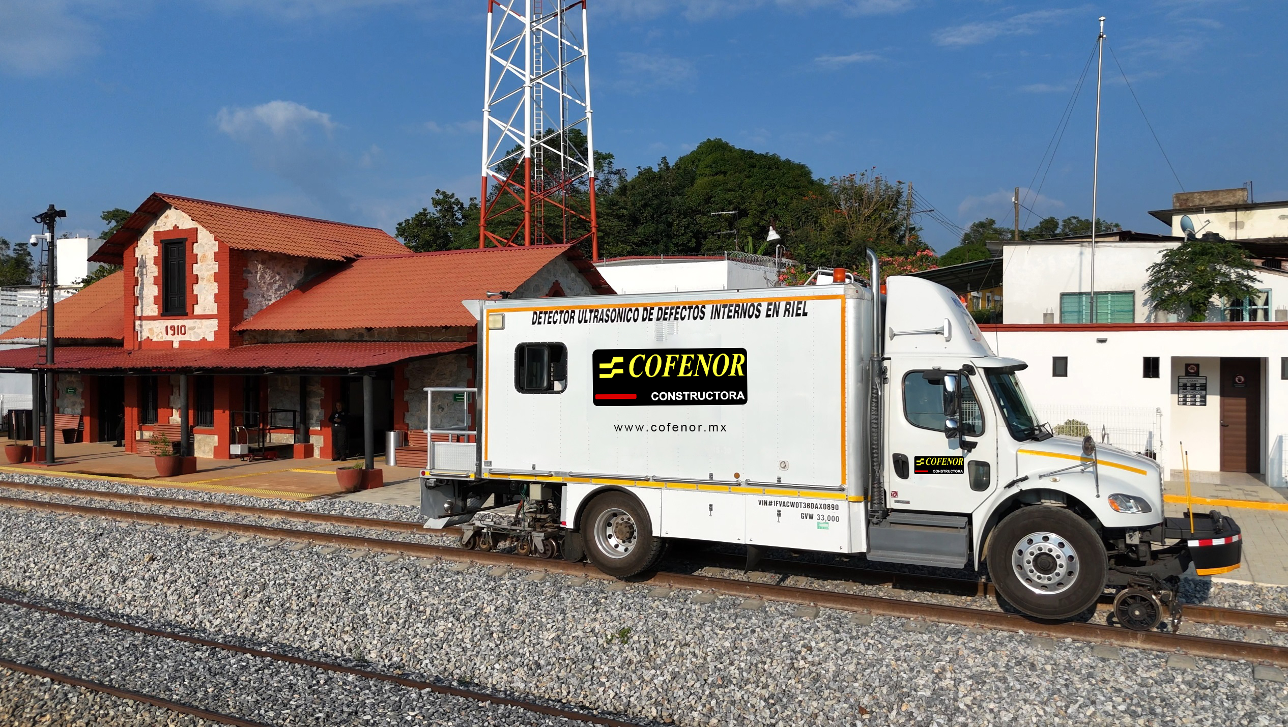 detector de fallas de riel cofenor