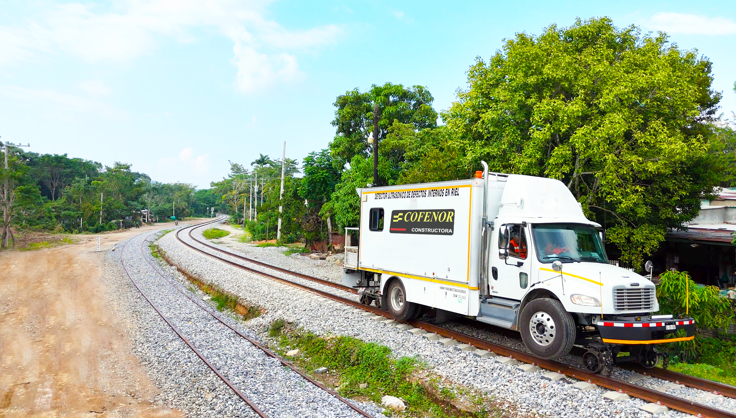 detector ultrasonico de defectos en riel y soldadura cofenor